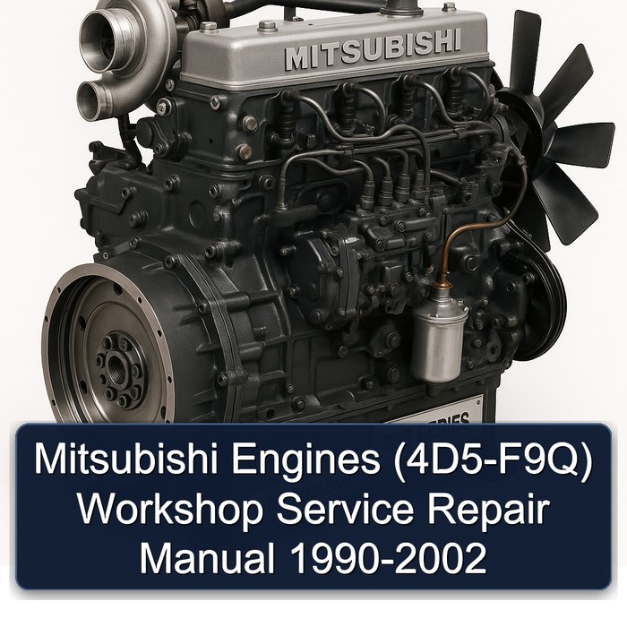 Manual de Reparación y Servicio para Motores Mitsubishi (4D5-4D68 4G1-4G9 4M4 6A1-6A12 6G7 F8QT F9Q) (Diesel-MPI-Carb-Diesel-S-QGS) 1990-2002 (6.000+ Páginas, 173MB, Buscable)