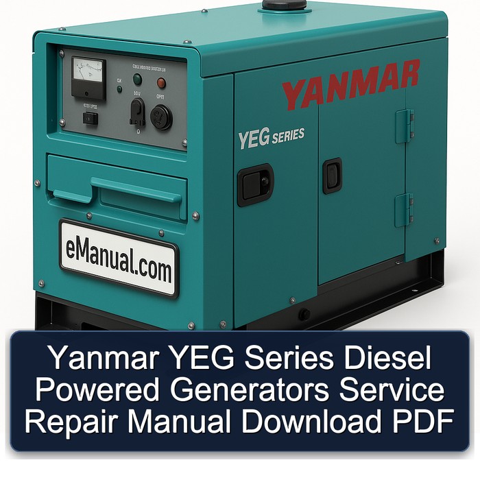 Yanmar YEG Series Diesel Powered Generators Service Repair Manual Download PDF