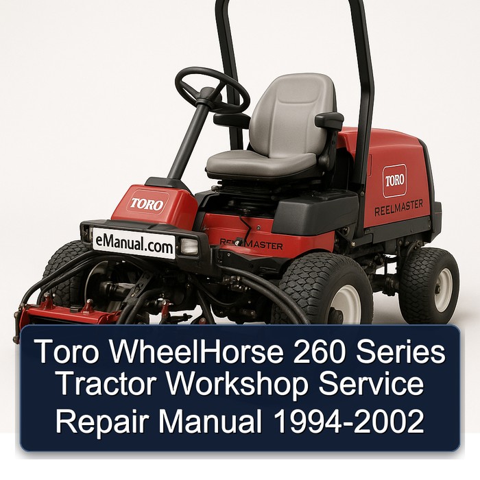 Toro WheelHorse 260 Series Tractor Workshop Service Repair Manual 1994-2002