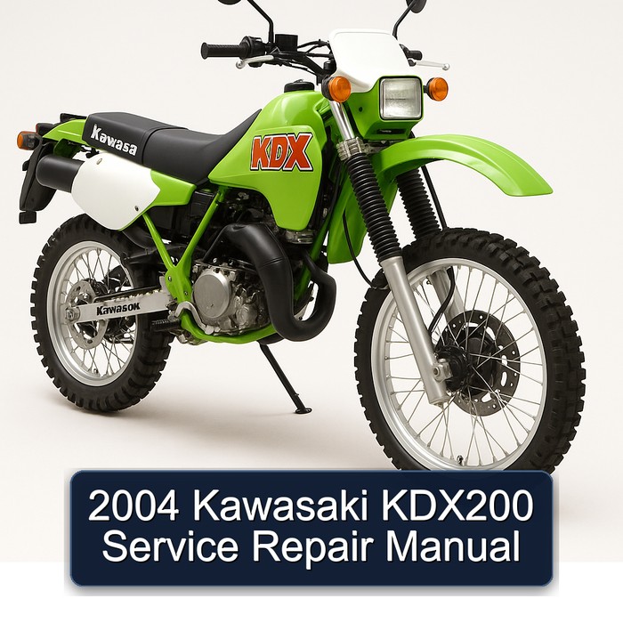 2004 Kawasaki KDX200 Manual de servicio y reparación