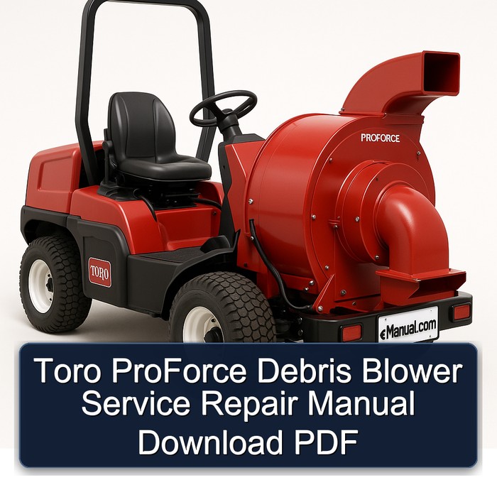 Toro ProForce Debris Blower Service Repair Manual Download PDF