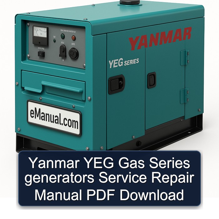 Yanmar YEG Gas Series generators Service Repair Manual PDF Download