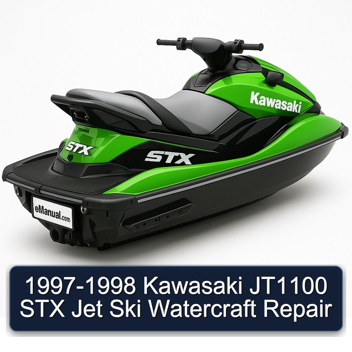 1997-1998 Kawasaki JT1100 STX Jet Ski Watercraft Repair
