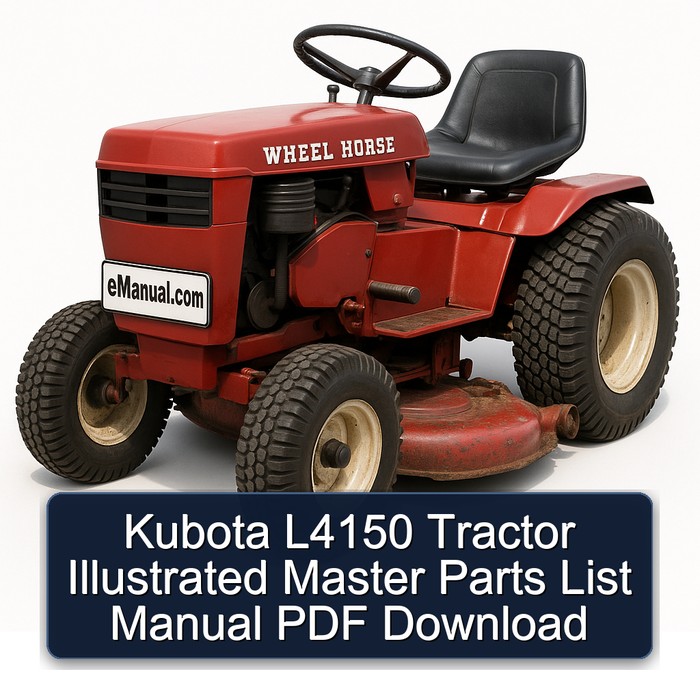 Kubota L4150 Tractor Illustrated Master Parts List Manual PDF Download