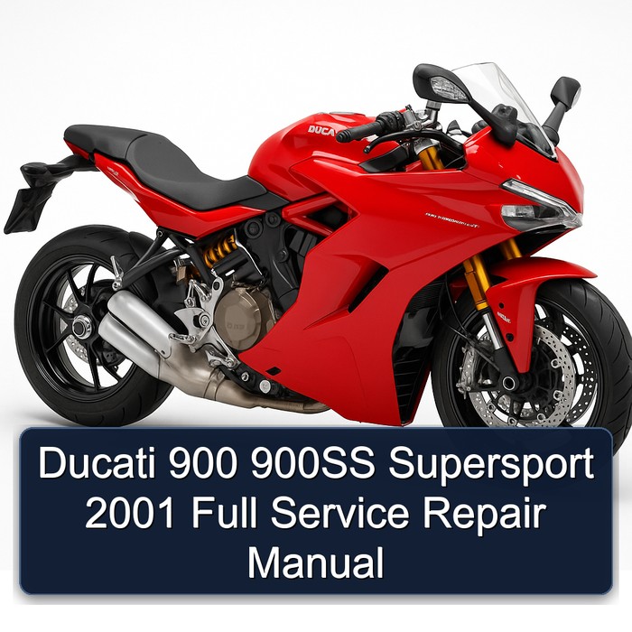 Ducati 900 900SS Supersport 2001 Full Manual de servicio y reparación