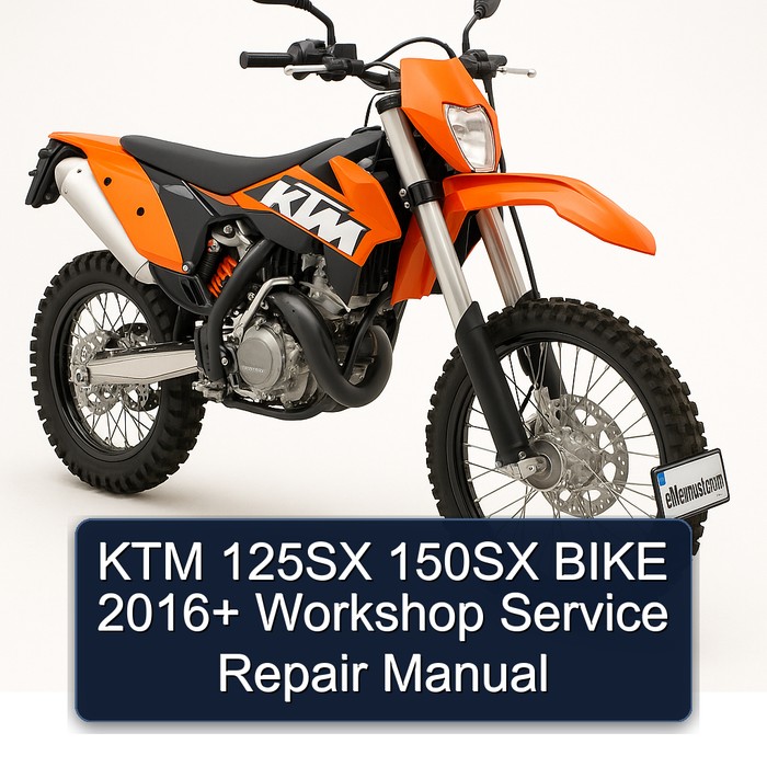 KTM 125SX 150SX BIKE 2016+ Workshop Manual de servicio y reparación