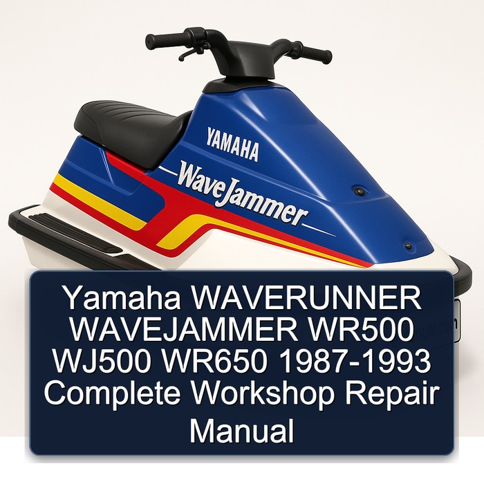 Yamaha WAVERUNNER WAVEJAMMER WR500 WJ500 WR650 1987-1993 Complete Workshop Repair Manual
