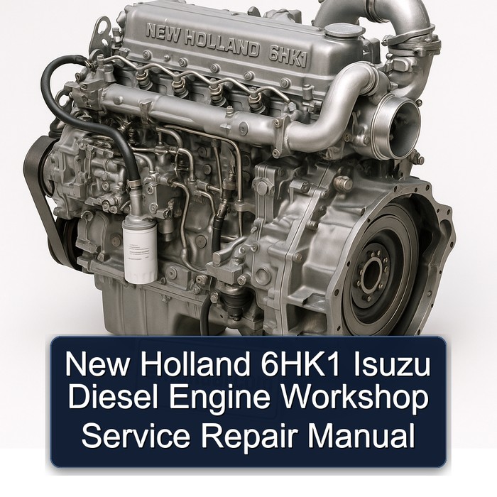 Manual de Reparación y Servicio para el Motor Diesel Isuzu 6HK1 de New Holland