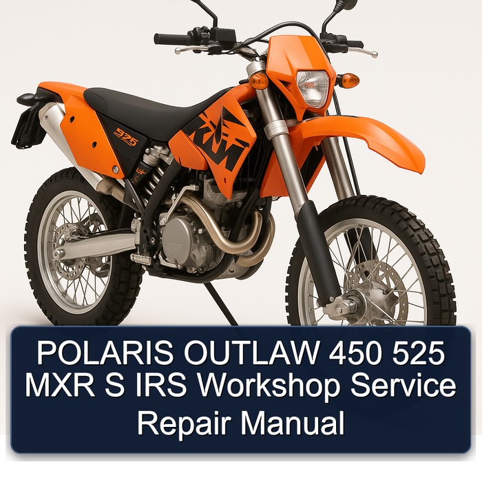 POLARIS OUTLAW 450 525 MXR S IRS Workshop Manual de servicio y reparación