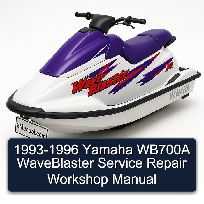 1993-1996 Yamaha WB700A WaveBlaster Service Repair Workshop Manual
