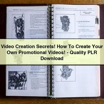 Video Creation Secrets How to Create Your Own Promotional Videos-Quality Plr PDF Download
