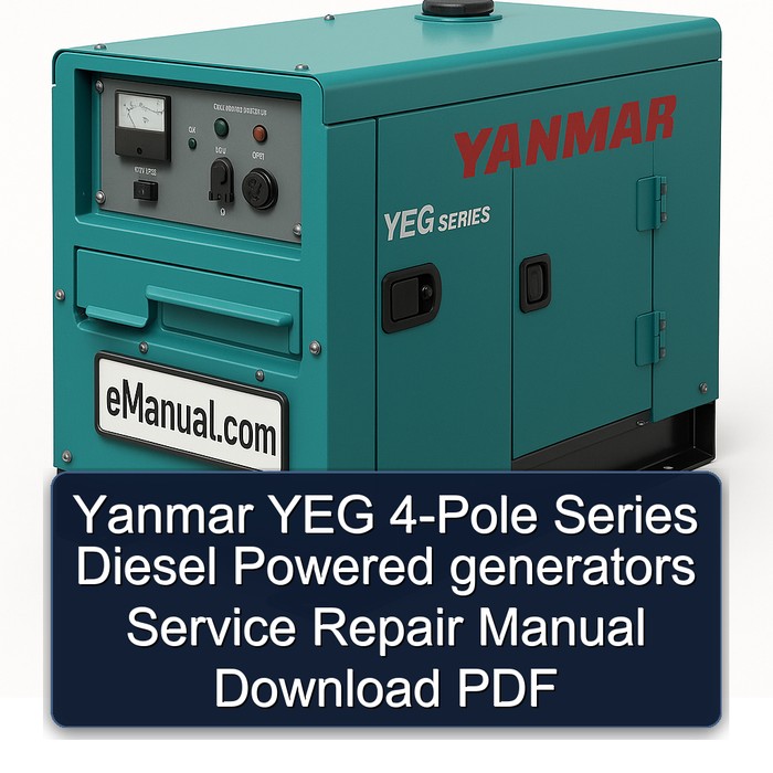 Yanmar YEG 4-Pole Series Diesel Powered generators Service Repair Manual Download PDF