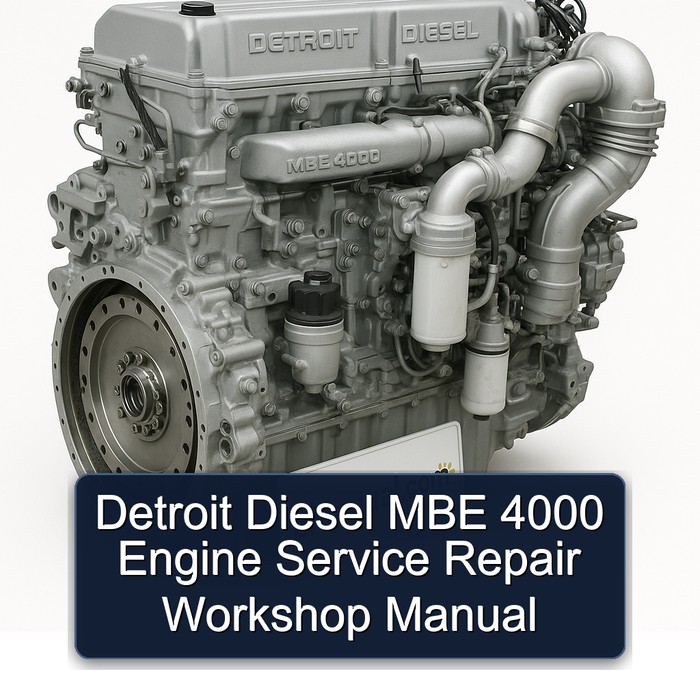 Detroit Diesel MBE 4000 Motor: Werkstatt-Handbuch für Service und Reparatur