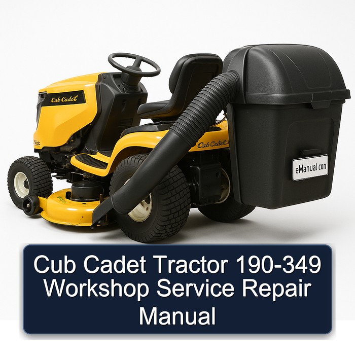 Cub Cadet Tractor 190-349 Workshop Service Repair Manual PDF Download