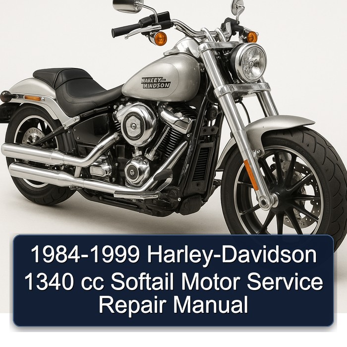 1984-1999 Harley-Davidson 1340 cc Softail Motor Manual de servicio y reparación