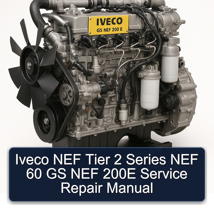 Iveco NEF Tier 2 Series NEF 60 GS NEF 200E Service Repair Manual 
