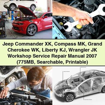 Jeep Commander XK Compass MK Grand Cherokee WK Liberty KJ Wrangler JK Workshop Service Repair Manual 2007 (775MB Searchable ) 