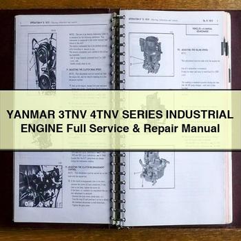YANMAR 3TNV 4TNV Series Industrial Engine Full Service & Repair Manual 