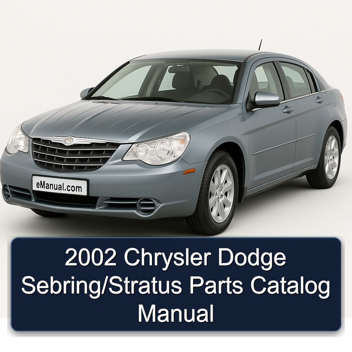 2002 Chrysler Dodge Sebring/Stratus Parts Catalog Manual