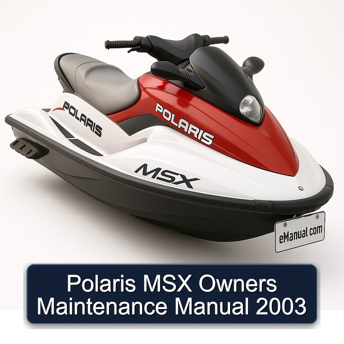 Polaris MSX Owners Maintenance Manual 2003