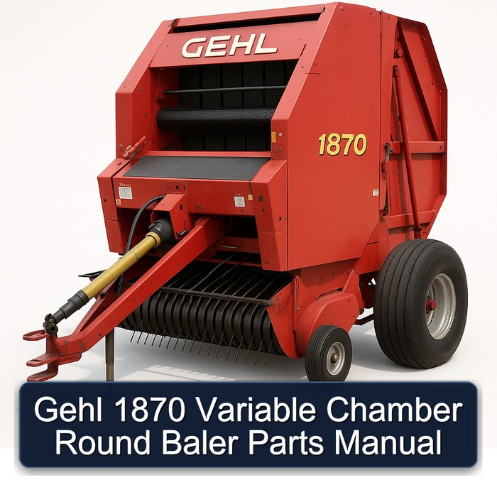 Gehl 1870 Variable Chamber Round Baler Parts Catalog PDF Download