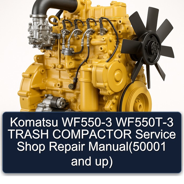 Komatsu WF550-3 / WF550T-3 Müllverdichtungsanlage: Reparaturhandbuch (ab 50001)