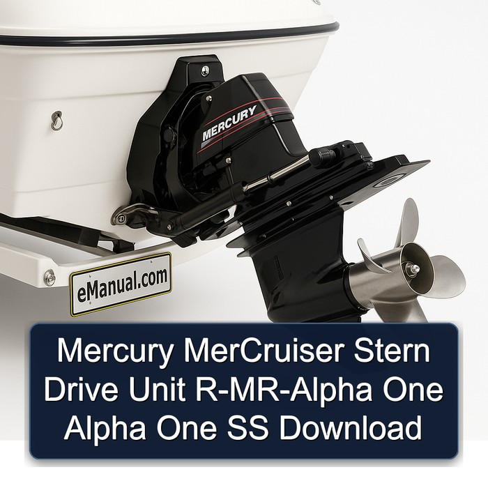 Mercury MerCruiser Stern Drive Unit R-MR-Alpha One Alpha One SS Download