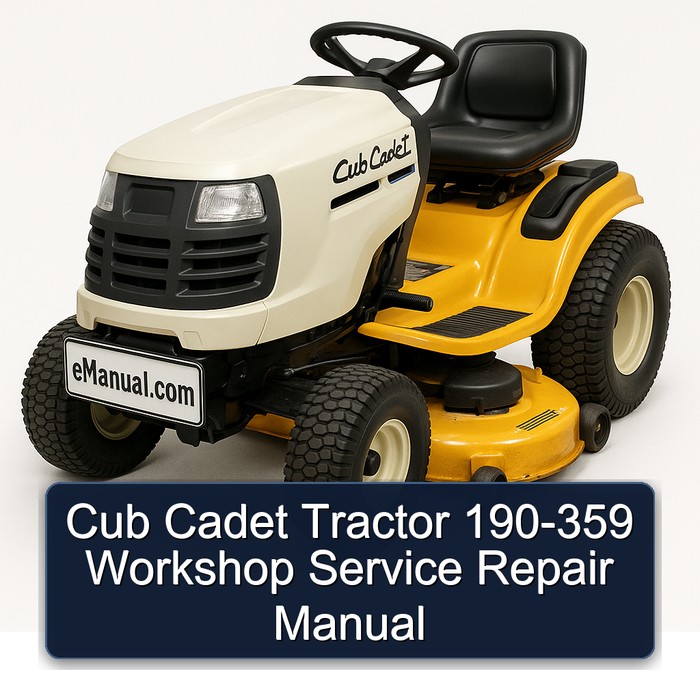 Cub Cadet Tractor 190-359 Workshop Service Repair Manual PDF Download