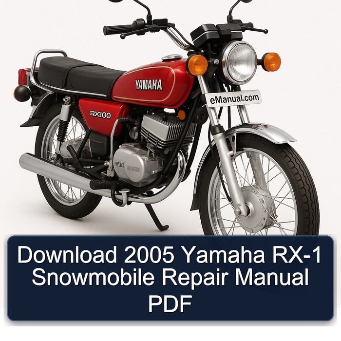 Download 2005 Yamaha RX-1 Snowmobile Repair Manual PDF