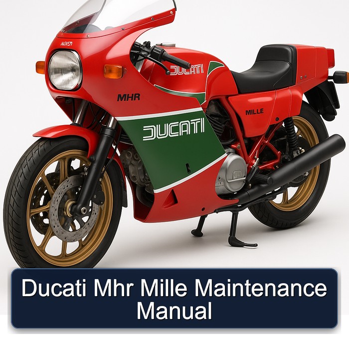 Ducati Mhr Mille Maintenance Manual