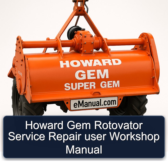 Howard Gem Rotovator Service Repair user Workshop Manual