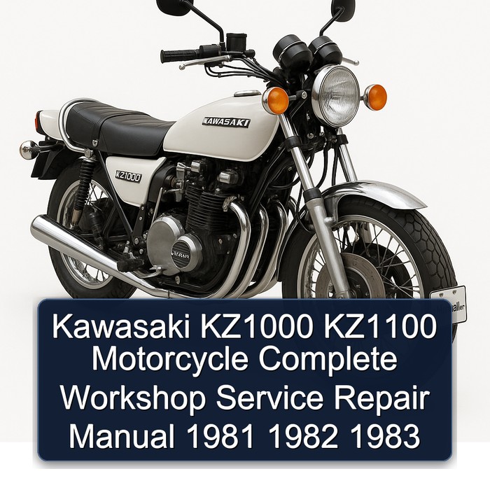 Kawasaki KZ1000 KZ1100 Motorcycle Manual completo de servicio y reparación del taller 1981 1982 1983