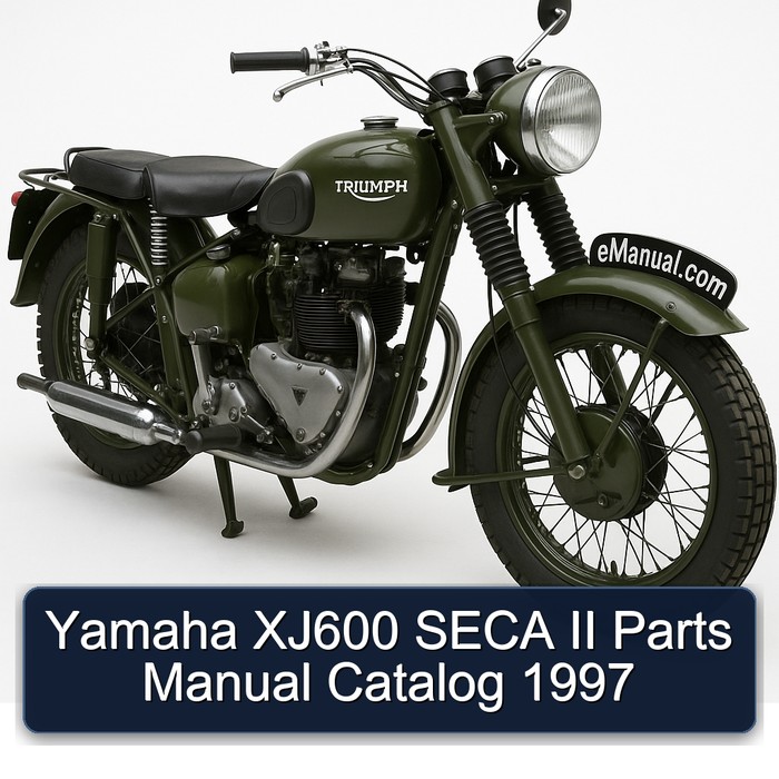 Yamaha XJ600 SECA II Parts Manual Catalog  1997