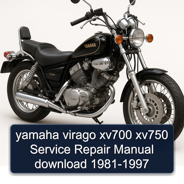 yamaha virago xv700 xv750 Manual de servicio y reparación download 1981-1997