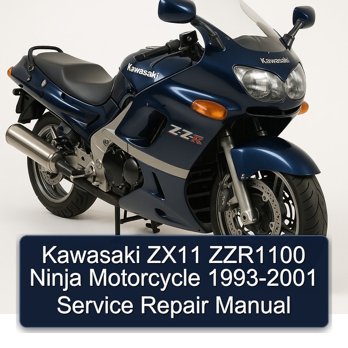 Kawasaki ZX11 ZZR1100 Ninja Motorcycle 1993-2001 Service Repair Manual