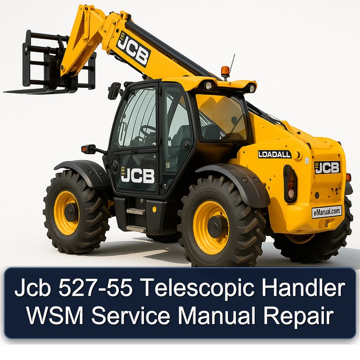 Jcb 527-55 Telescopic Handler WSM Service Manual Repair 