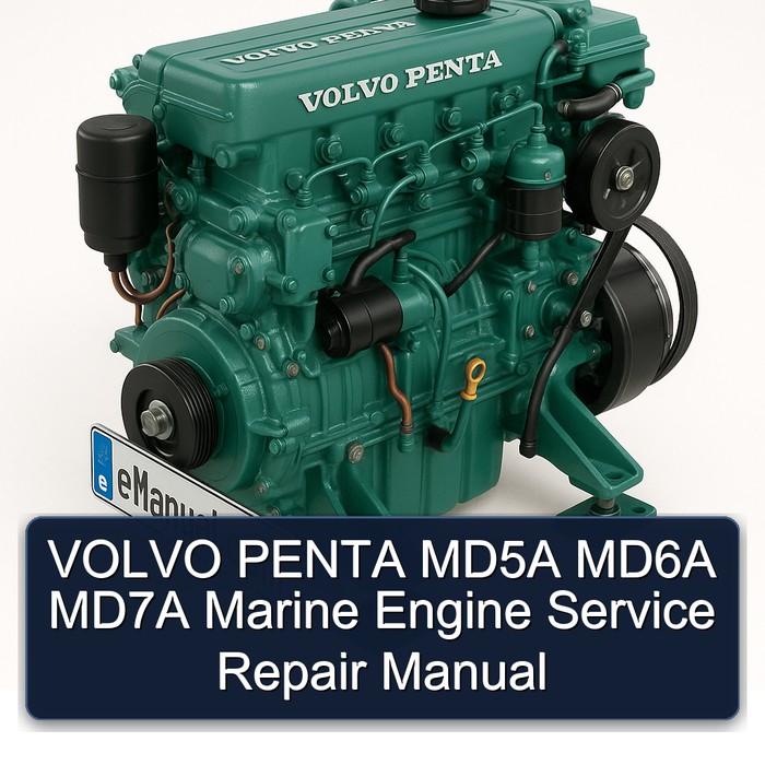 VOLVO PENTA MD5A MD6A MD7A Marine Engine Manual de servicio y reparación