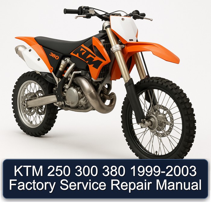 KTM 250 300 380 1999-2003 Factory Service Repair Manual