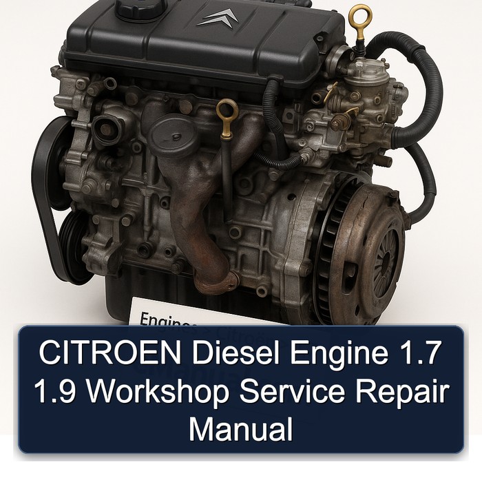 Manual de Reparación y Servicio del Motor Diesel Citroën 1.7 1.9