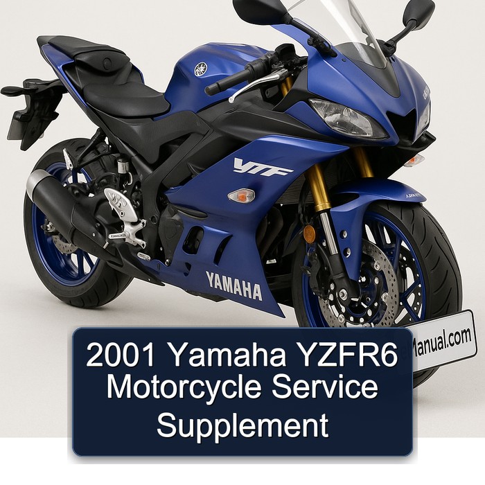 2001 Yamaha YZFR6 Motorcycle Service Supplement