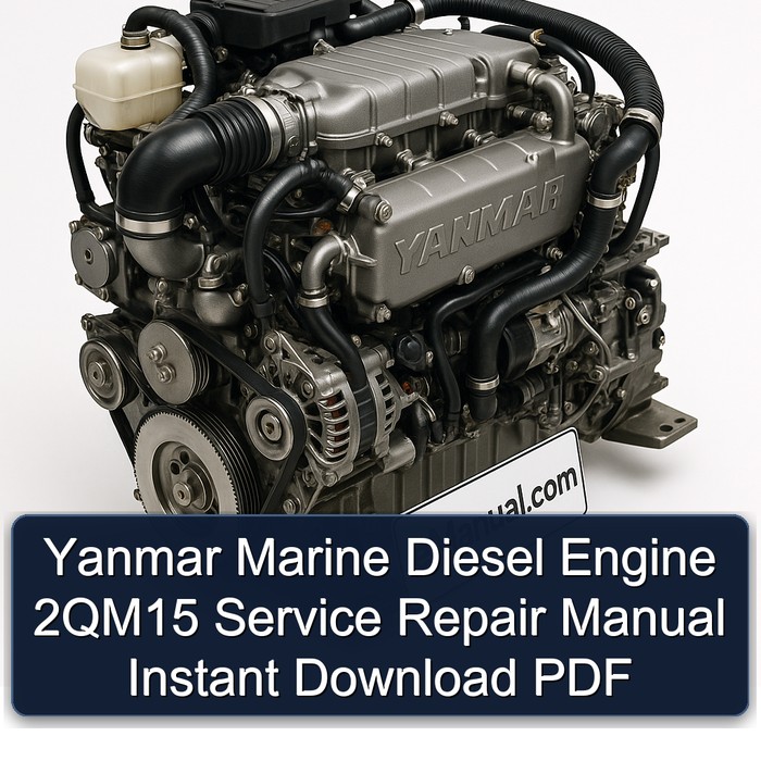 Manual de Reparación y Servicio Yanmar 2QM15 (Descarga Instantánea PDF)