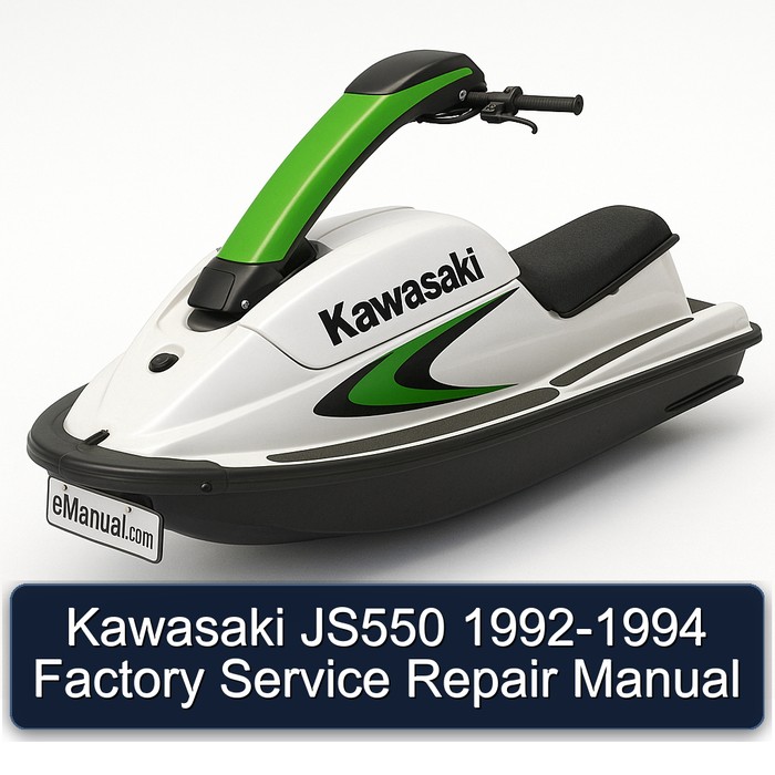 Kawasaki JS550 1992-1994 Factory Manual de servicio y reparación