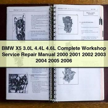 BMW X5 3.0L 4.4L 4.6L Workshop Service Repair Manual PDF Download