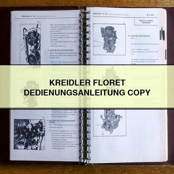 KREIDLER FLORET DEDIENUNGSANLEITUNG COPY