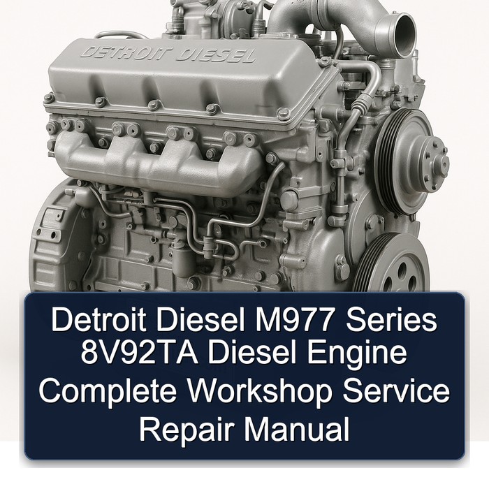 Detroit Diesel M977 Series 8V92TA Diesel Engine Complete Workshop Service Repair Manual 