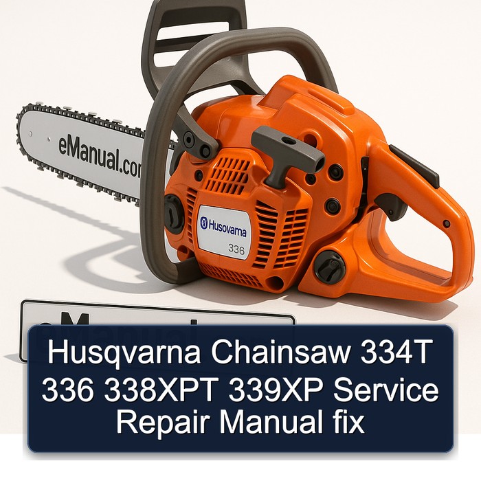 Husqvarna Chainsaw 334T 336 338XPT 339XP Service Repair Manual fix