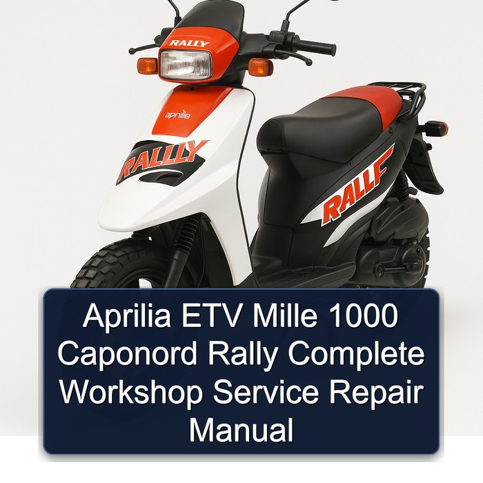Aprilia ETV Mille 1000 Caponord Rally Manual completo de servicio y reparación del taller