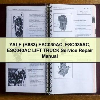 Yale (B883) ESC030AC ESC035AC ESC040AC Lift Truck Workshop Service Repair Manual PDF Download