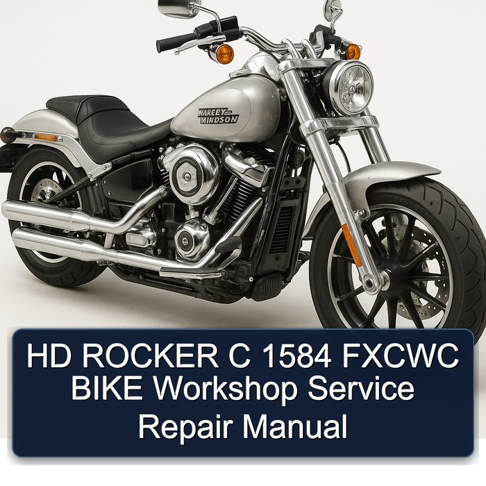 HD ROCKER C 1584 FXCWC BIKE Workshop Manual de servicio y reparación