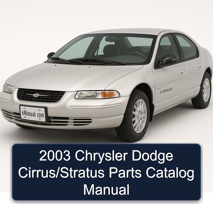2003 Chrysler Dodge Cirrus/Stratus Parts Catalog Manual 